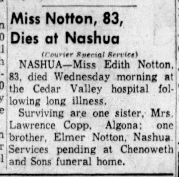Clipping from The Courier